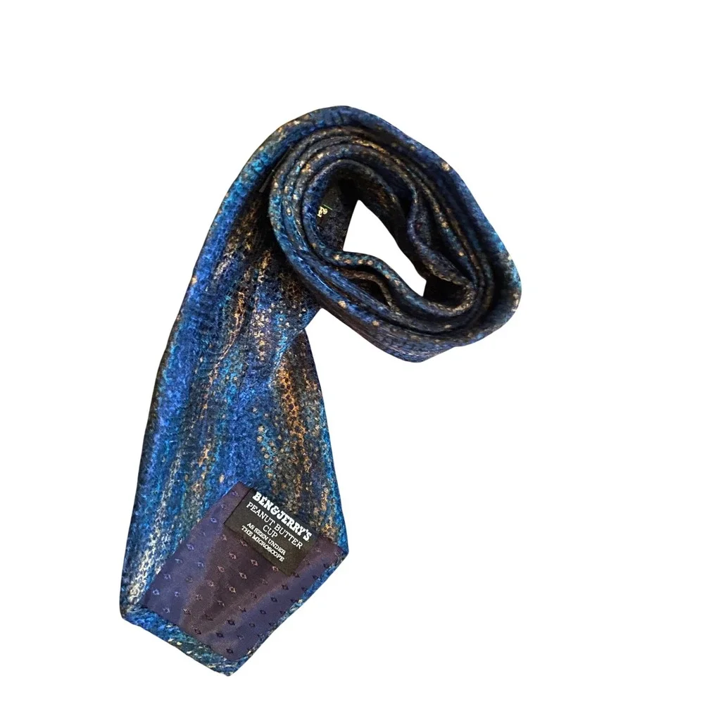 Ben & Jerry's Peanut Butter‎ Cup Silk Tie Molecular Expressions Stonehenge Blue